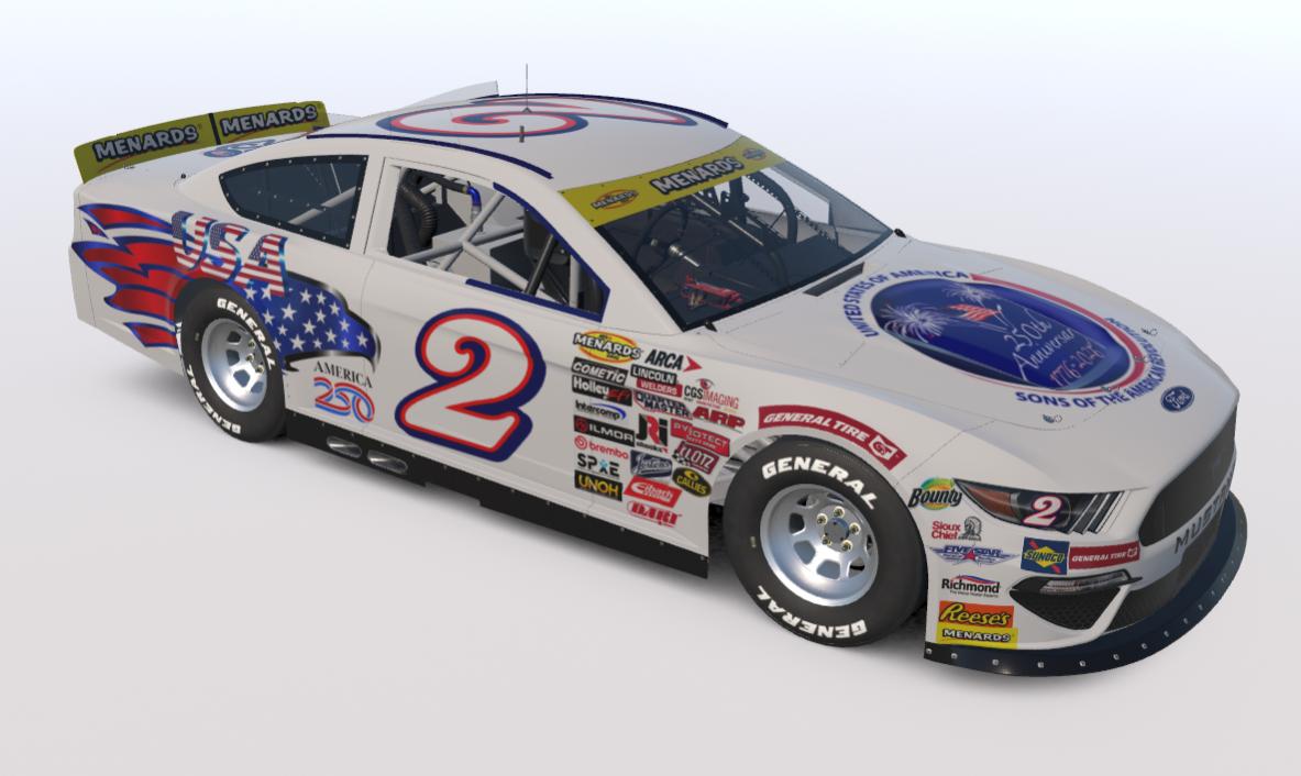Preview of 250 4th of July ARCA Ford Mustang by Tyrone Yohe