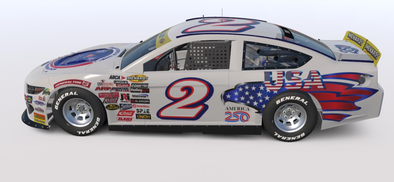 Preview of 250 4th of July ARCA Ford Mustang by Tyrone Yohe