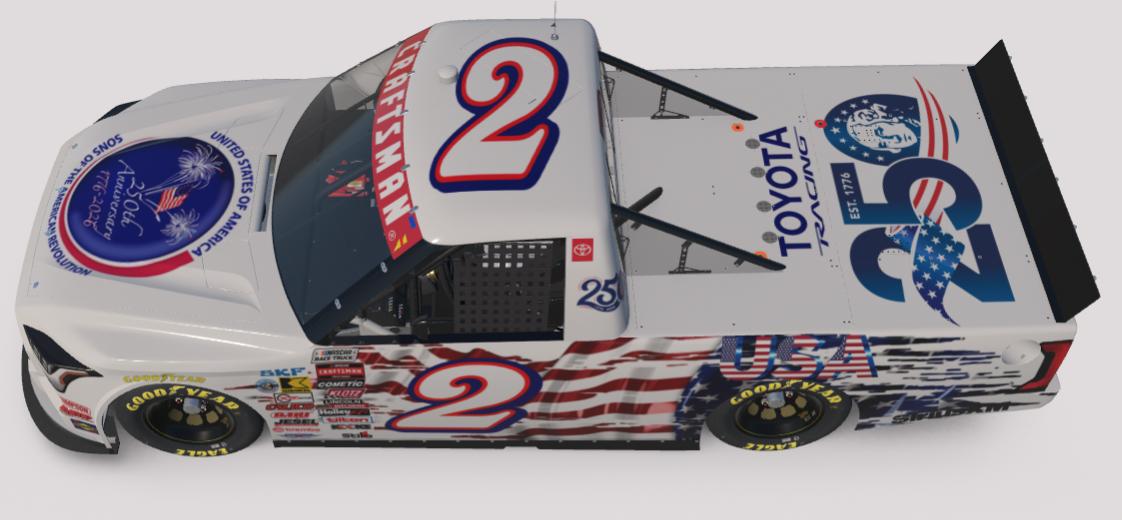 Preview of 250 4th of July Toyota Truck 2022 by Tyrone Yohe