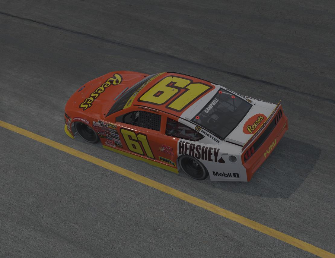 Preview of Reeses Hershey Chocolate ARCA Mustang (Custom #61) by Chance Campbell