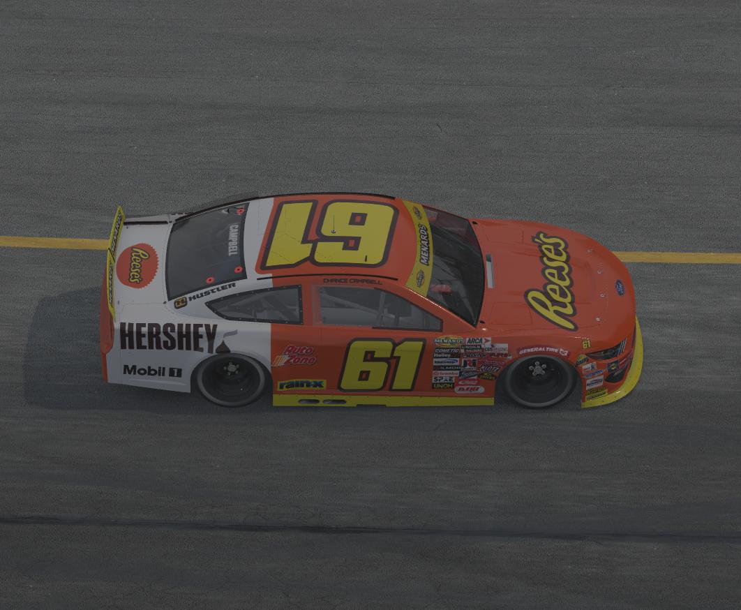 Preview of Reeses Hershey Chocolate ARCA Mustang (Custom #61) by Chance Campbell