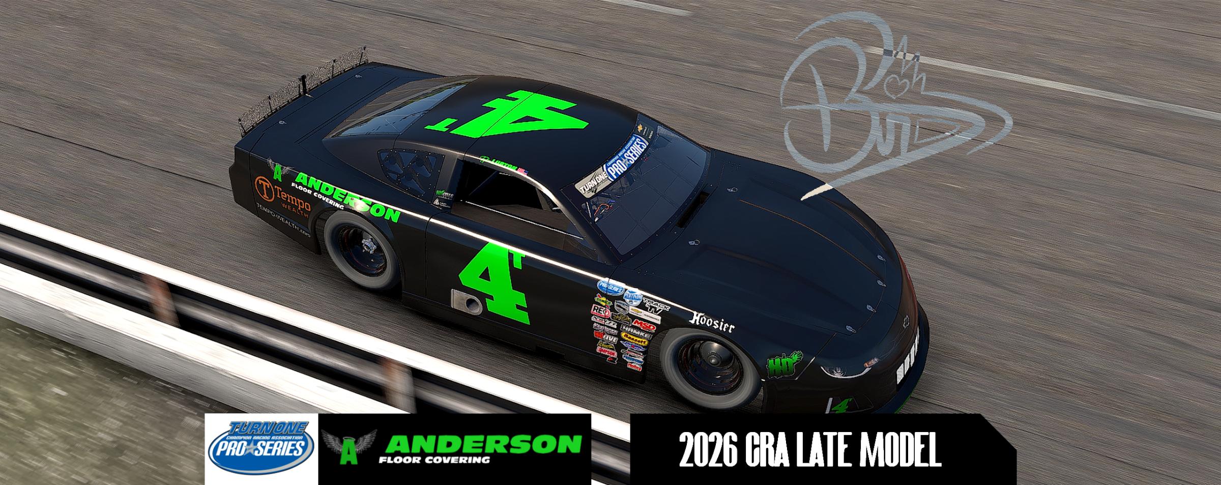 Preview of SIM STAMP 2026 Tyler Lupton Anderson Floor Covering Late Model #4 by Dominic Barbagallo