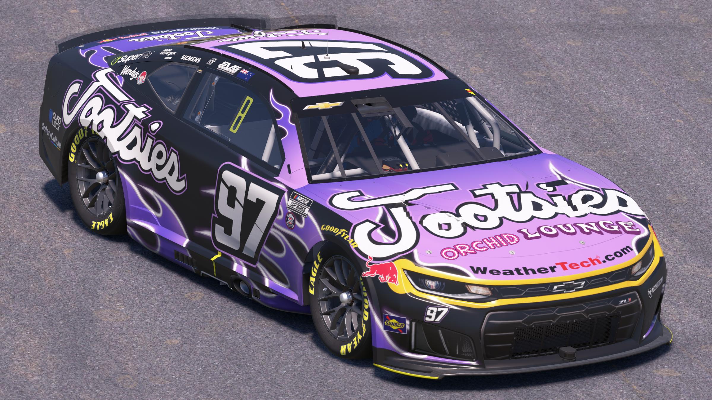 Preview of Shane van Gisbergen Trackhouse Racing Tootsies Orchid Lounge by Mick J.