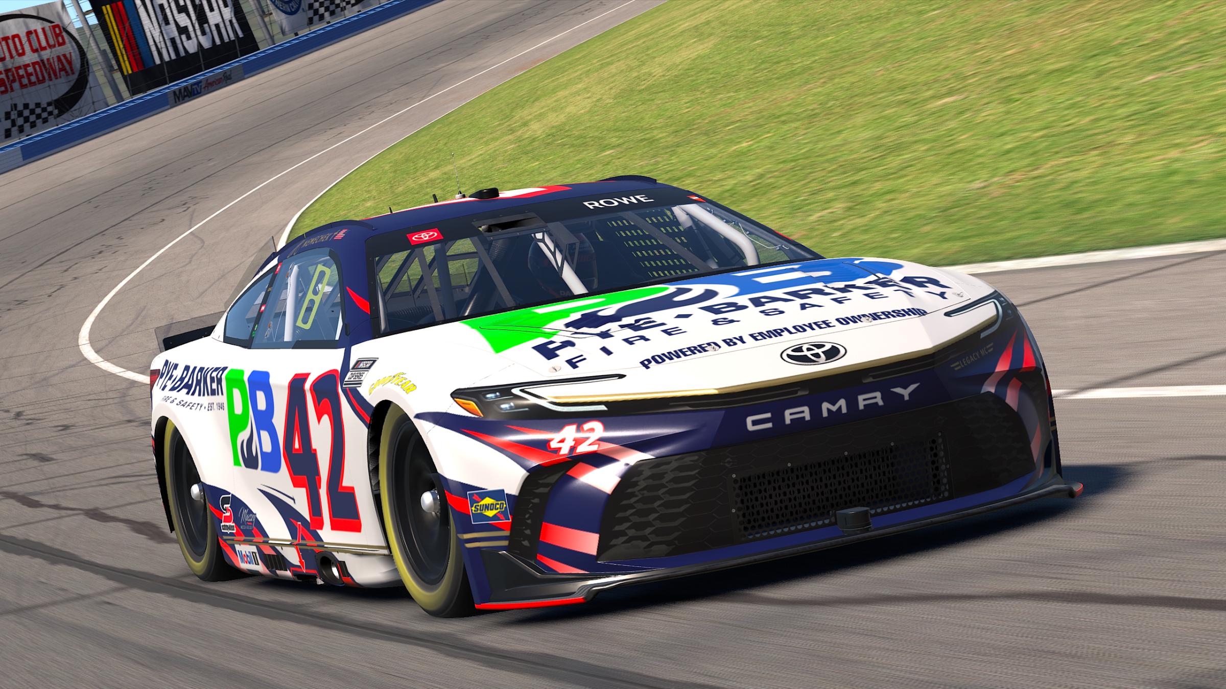 Preview of John Hunter Nemechek Pye Barker Fire Safety 2026 Patriotic #42 by Sean Rowe