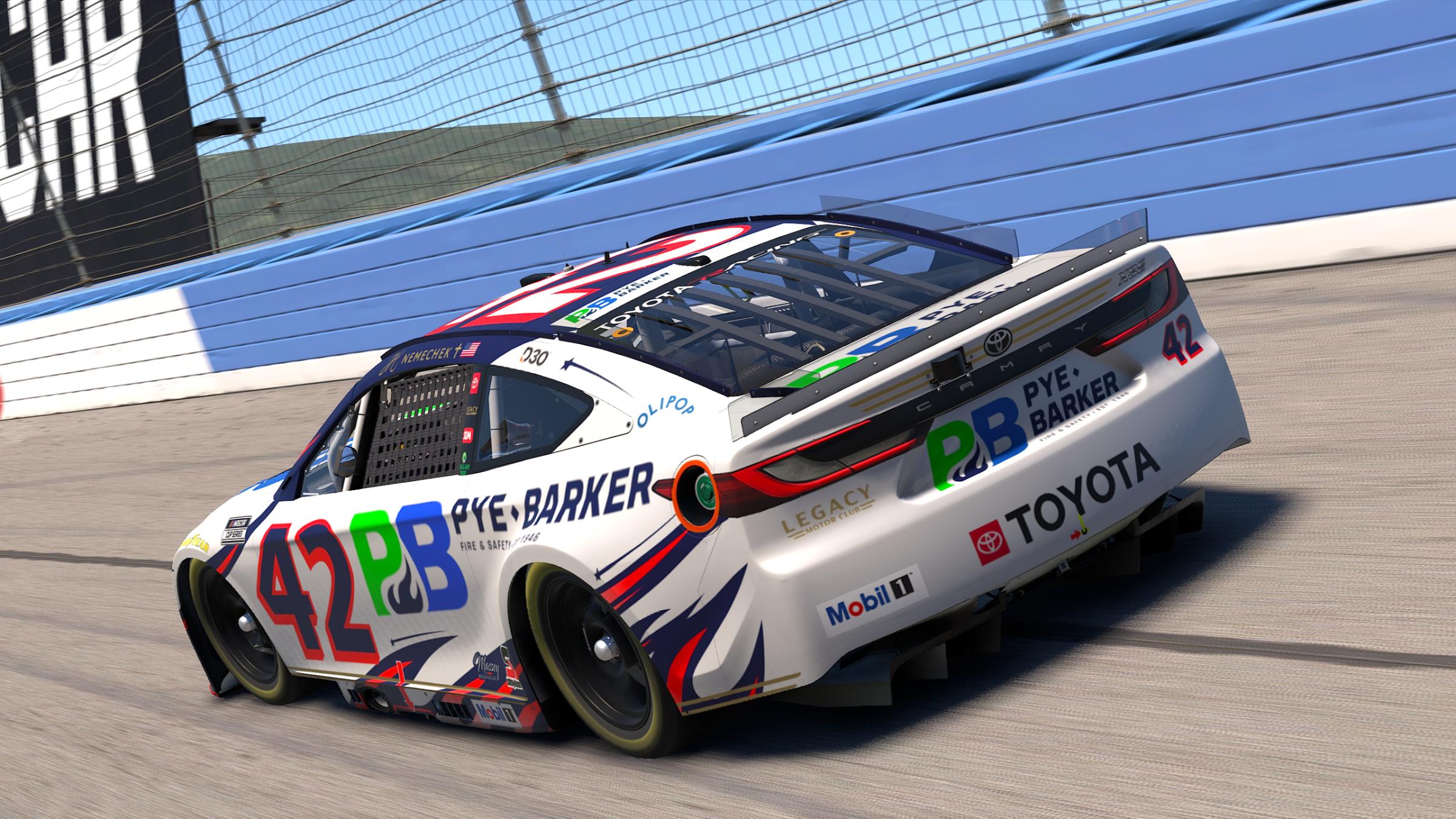 Preview of John Hunter Nemechek Pye Barker Fire Safety 2026 Patriotic #42 by Sean Rowe
