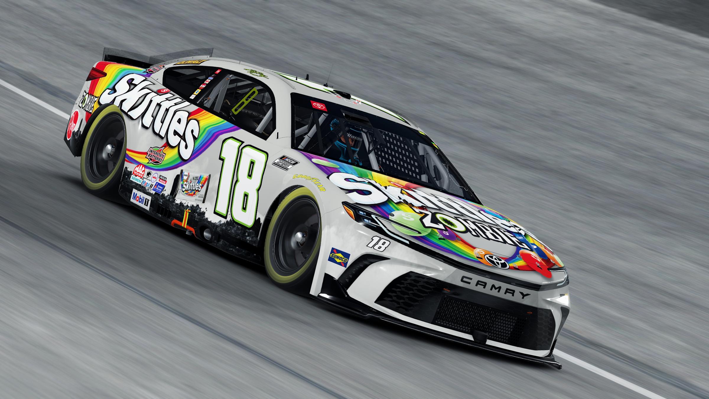 Preview of Kyle Busch 2026 Skittles Zombie Cup Camry (Custom Numbers) by Aledam Contreras