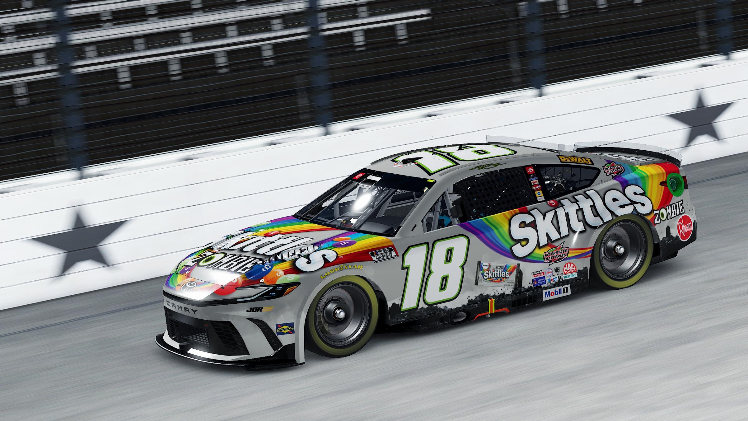 Preview of Kyle Busch 2026 Skittles Zombie Cup Camry (Custom Numbers) by Aledam Contreras