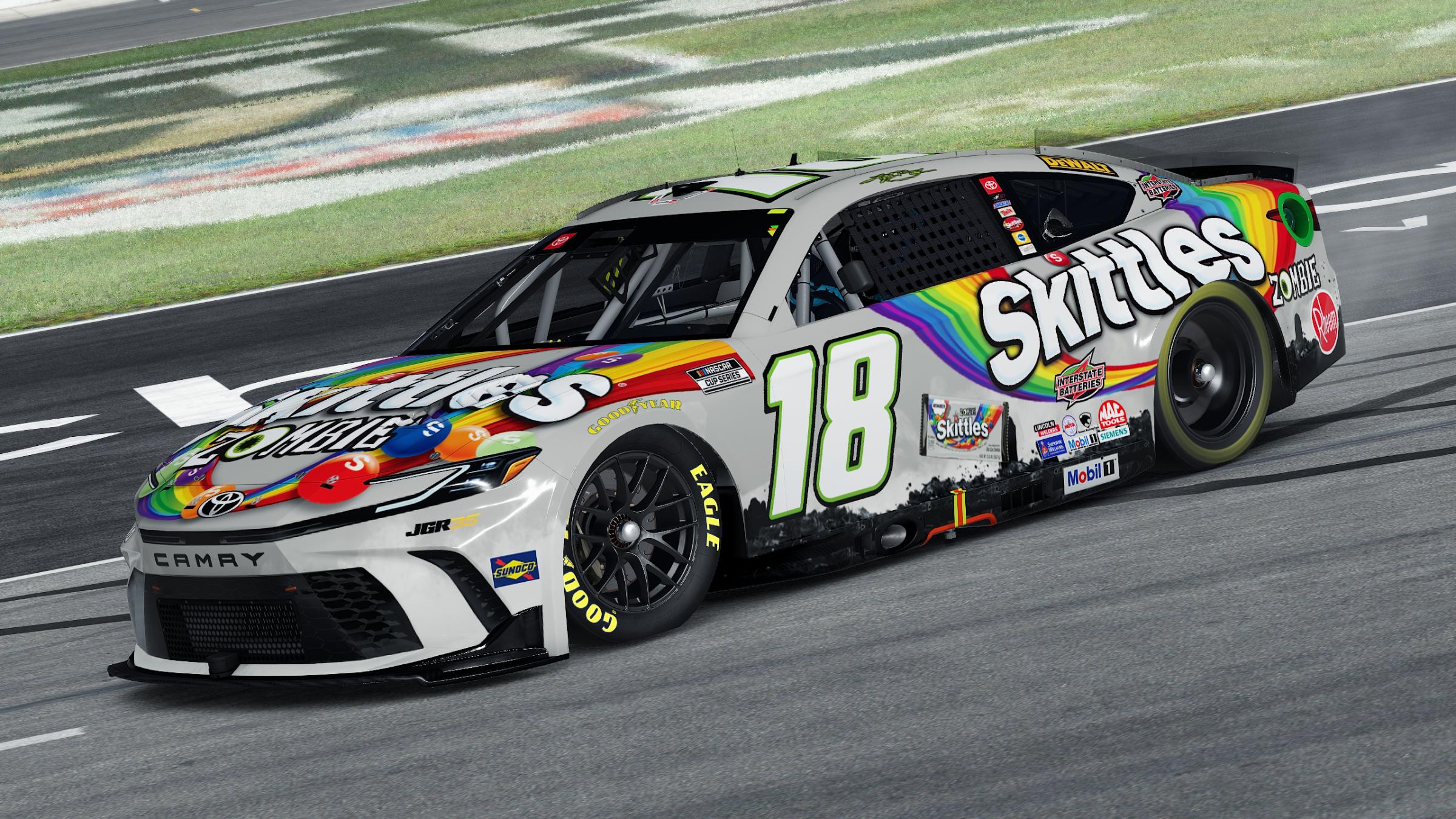 Preview of Kyle Busch 2026 Skittles Zombie Cup Camry (No Numbers) by Aledam Contreras