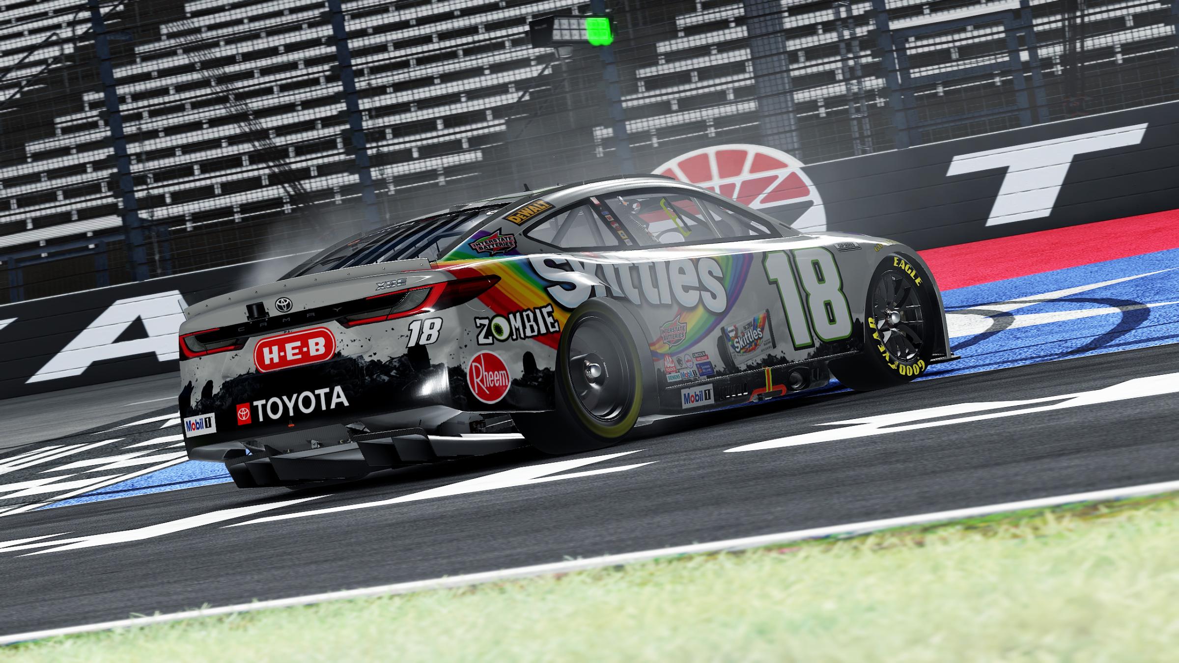 Preview of Kyle Busch 2026 Skittles Zombie Cup Camry (No Numbers) by Aledam Contreras