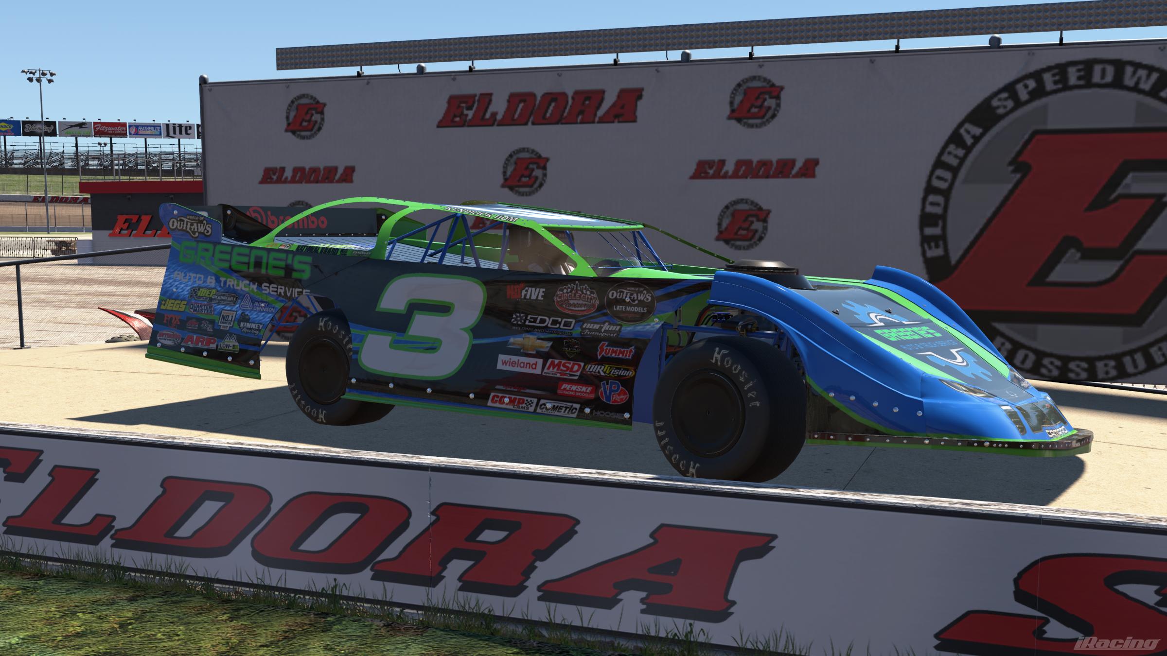 Preview of #3 Greenes Auto Service Late Model by Kendrick Hom