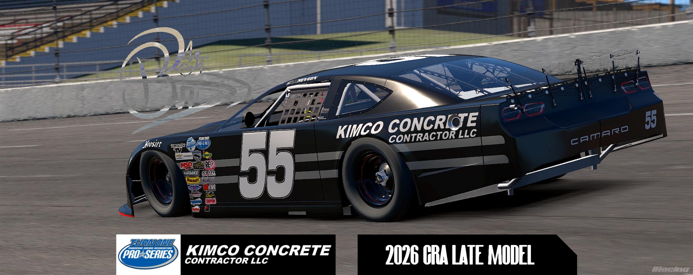 Preview of 2026 Charlie Keeven Kimco Concrete Contractors Late Model #55 by Dominic Barbagallo