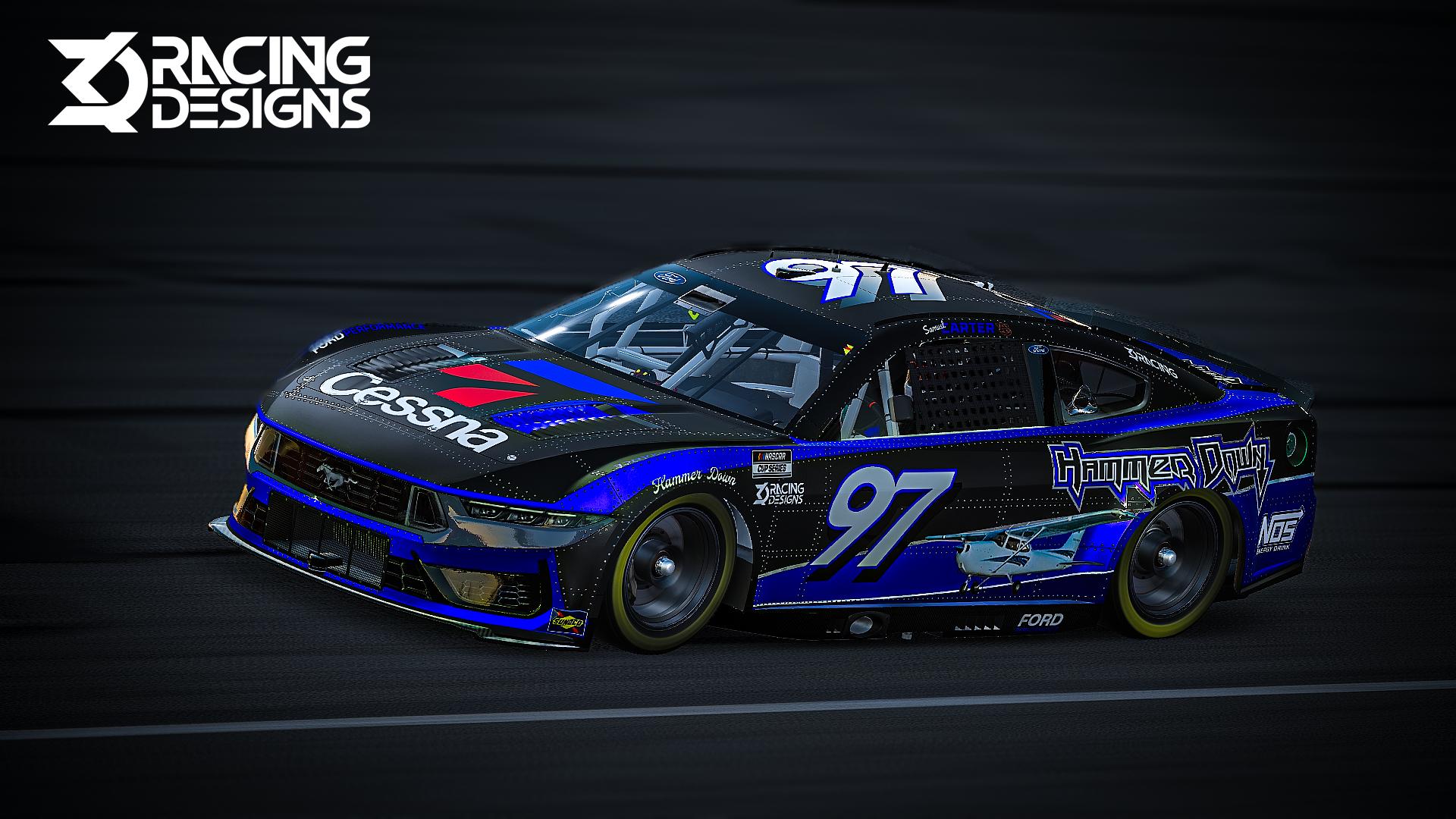 Preview of Samuel Carter #97 Cessna Hammer Down NextGen Ford Mustang by Johnathan Smith3