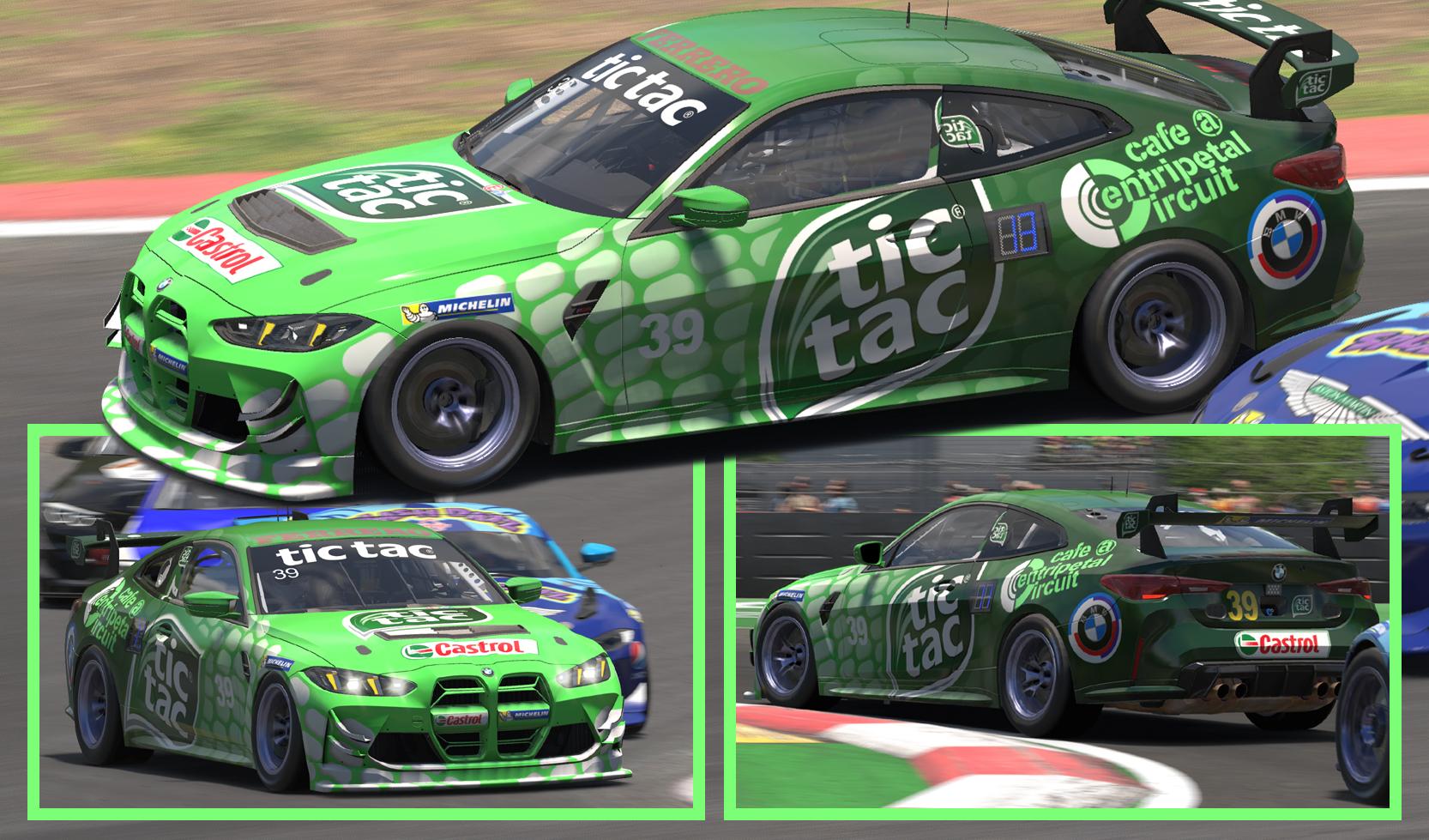 Preview of BMW M4 GT4 Tic Tac by Clyde Coman