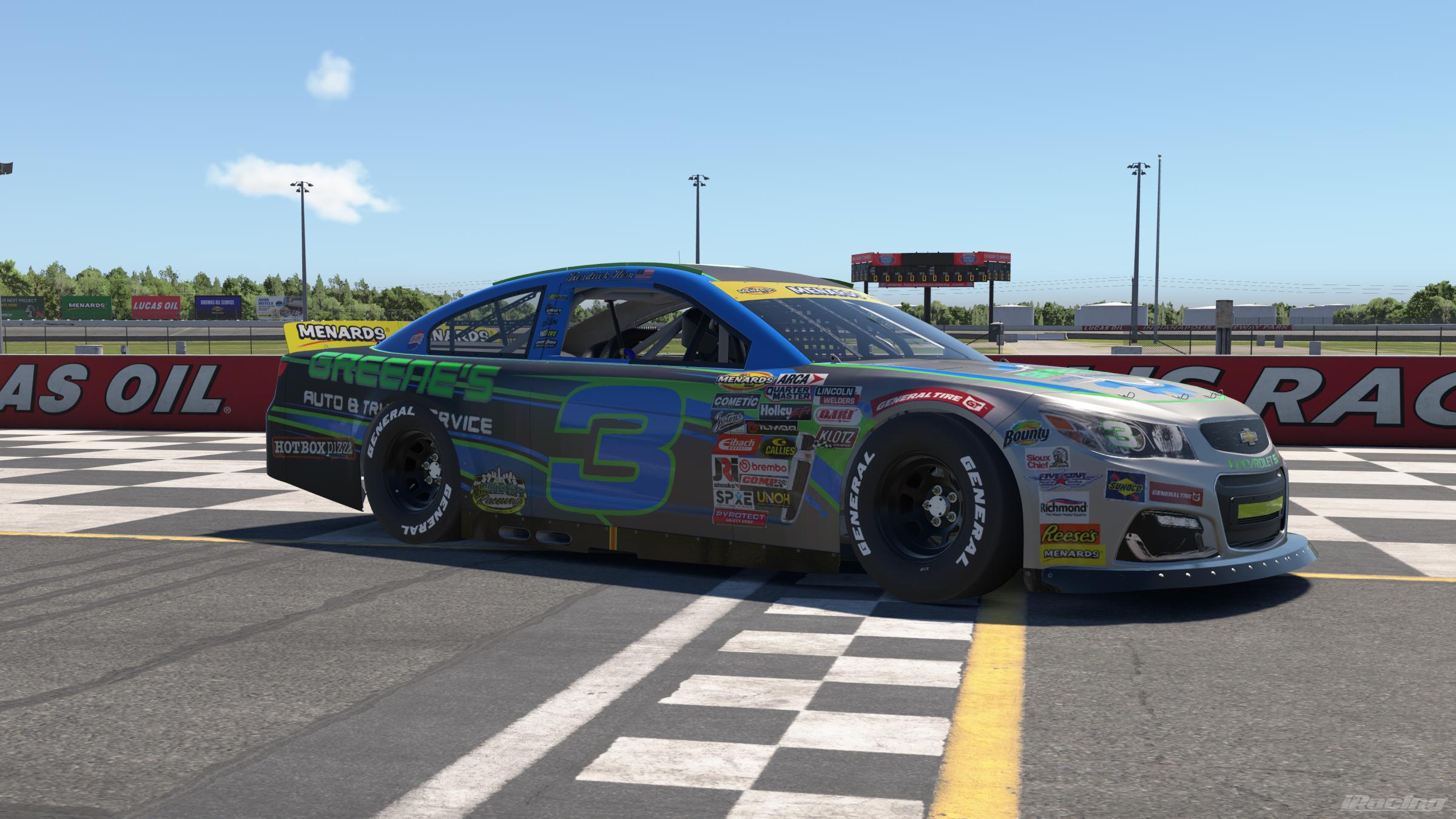 Preview of #3 Greenes ARCA Chevy by Kendrick Hom