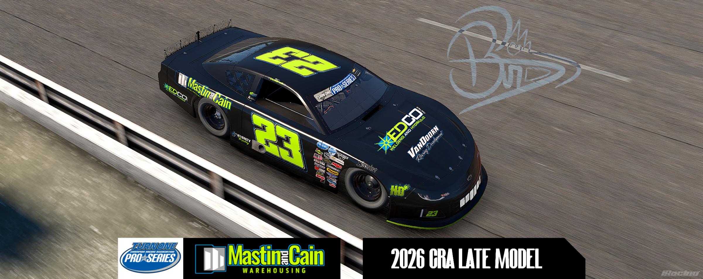 Preview of 2026 Billy VanMeter Mastin & Cain Warehousing Late Model #23 by Dominic Barbagallo