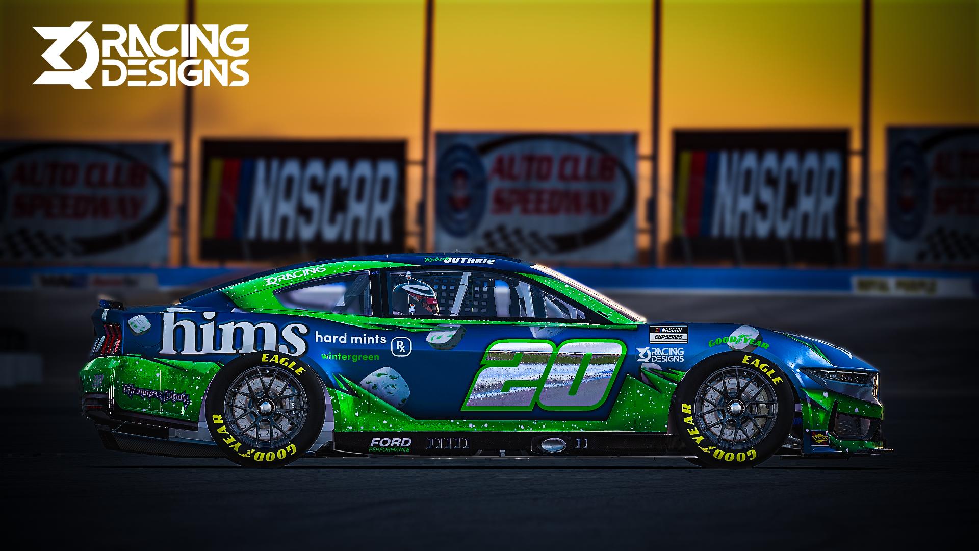 Preview of Robert Guthrie #20 Hims Next Gen Ford Mustang by Johnathan Smith3