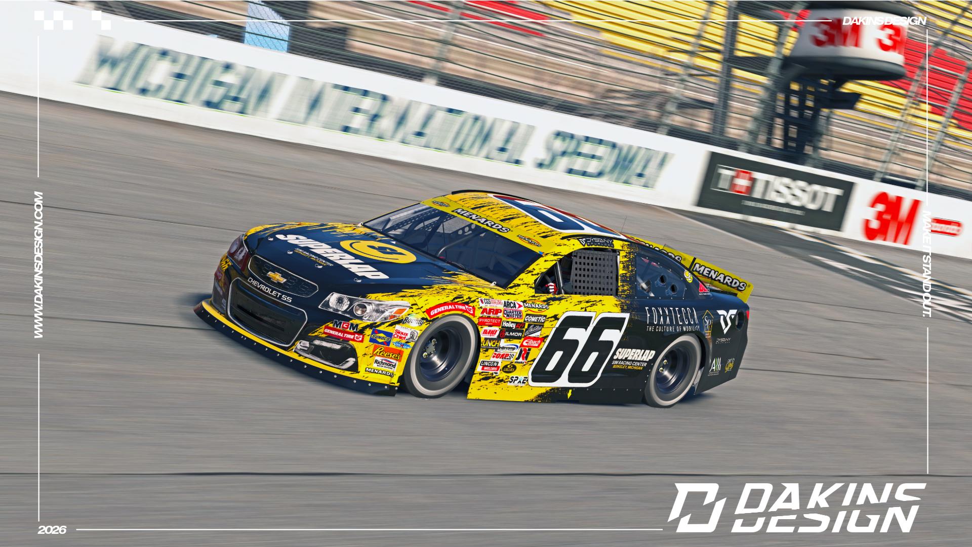 Preview of OFFICIAL #66 Foxxtecca x Superlap x MBM Motorsports Dystany Spurlock ARCA Menards Chevrolet SS by Jason Dakins