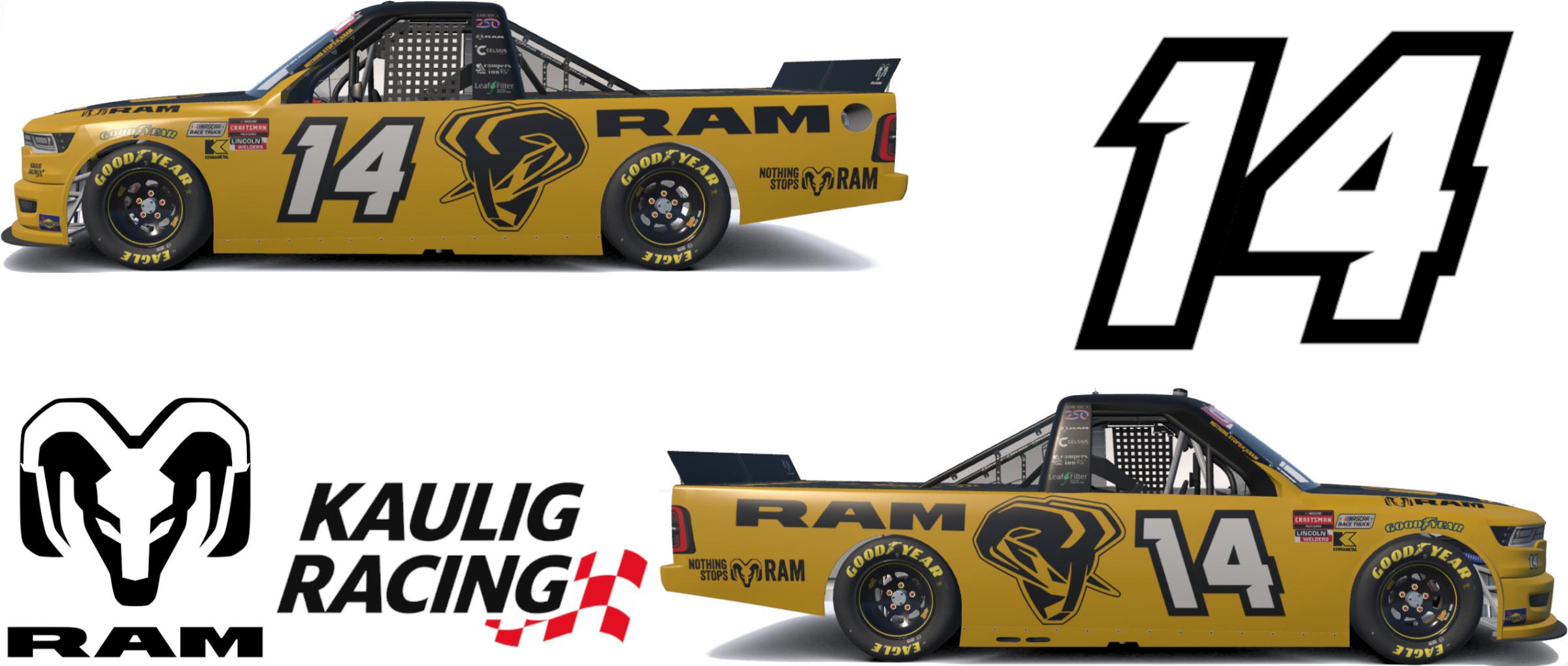 Preview of Mini Tyrrell 2026 RAM Yellow Rush (#14) by Benjamin W. Rogers