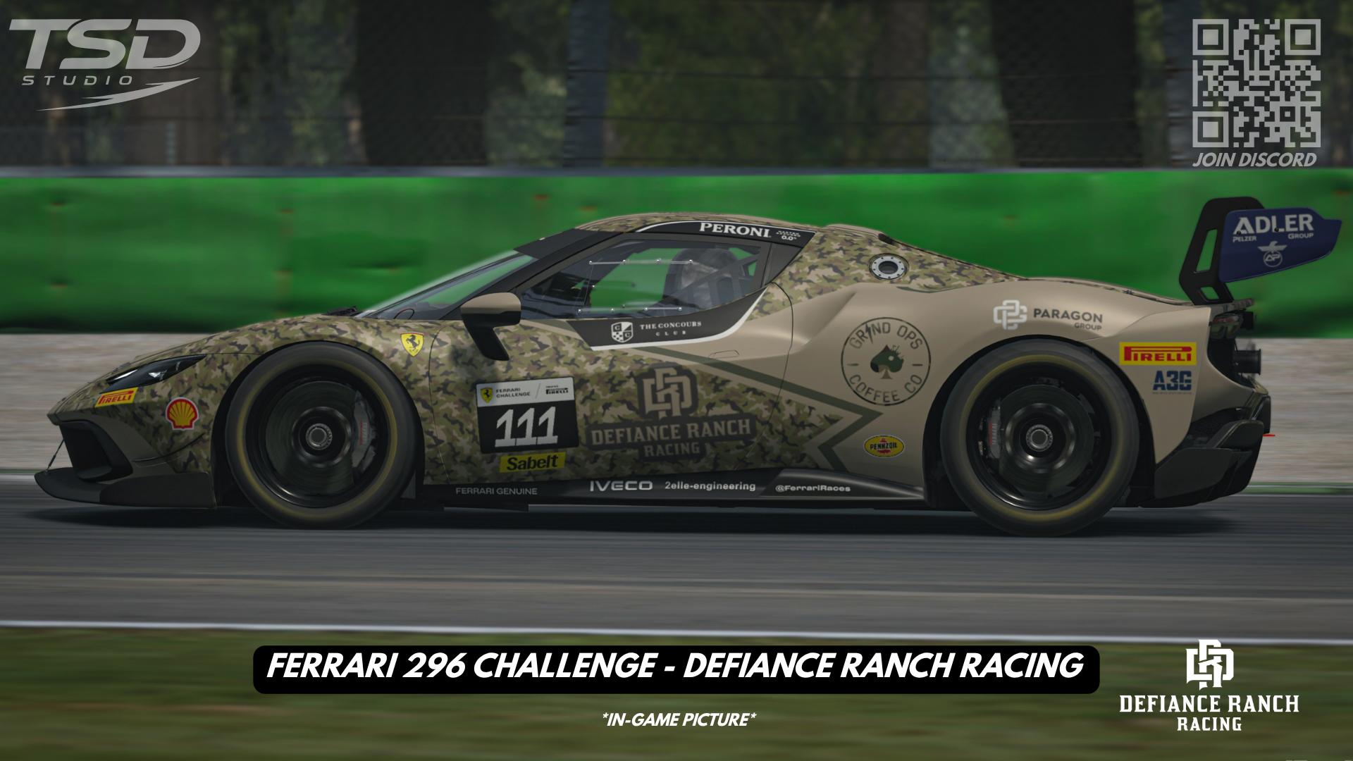 Preview of Ferrari 296 Challenge - Defiance Ranch Racing #111 (Brad Evans) by Andres T.