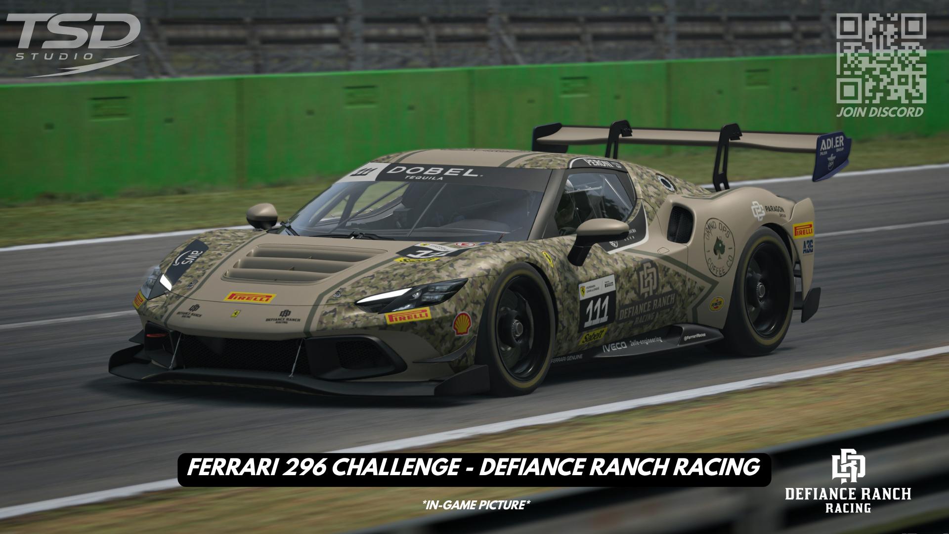 Preview of Ferrari 296 Challenge - Defiance Ranch Racing #111 (Brad Evans) by Andres T.