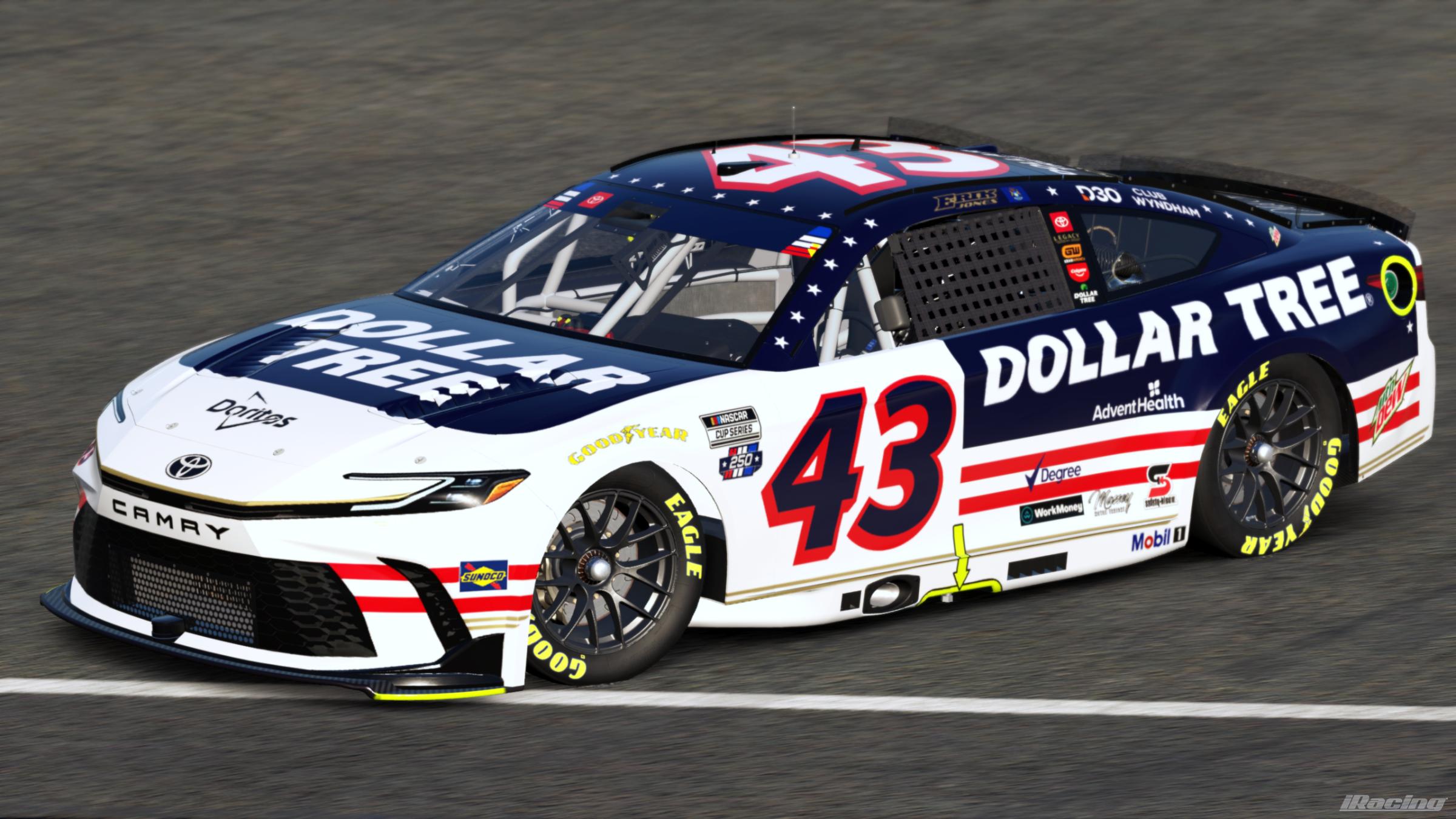 Preview of Erik Jones 2026 Dollar Tree Patriotic (Sim #) by Gary P.