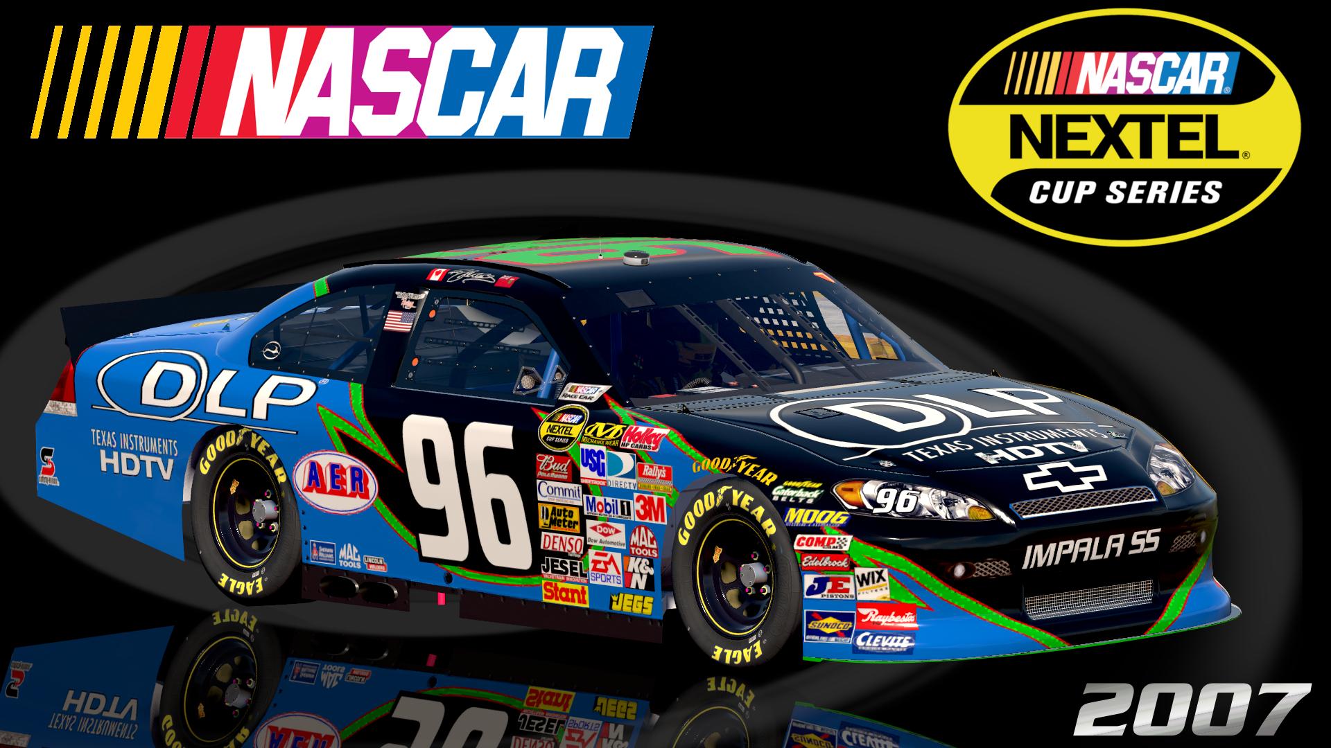 Preview of #96 Ron Fellows 2007 DLP HDTV Reverse Impala SS COT Sim Stamped Number by Christian Budd