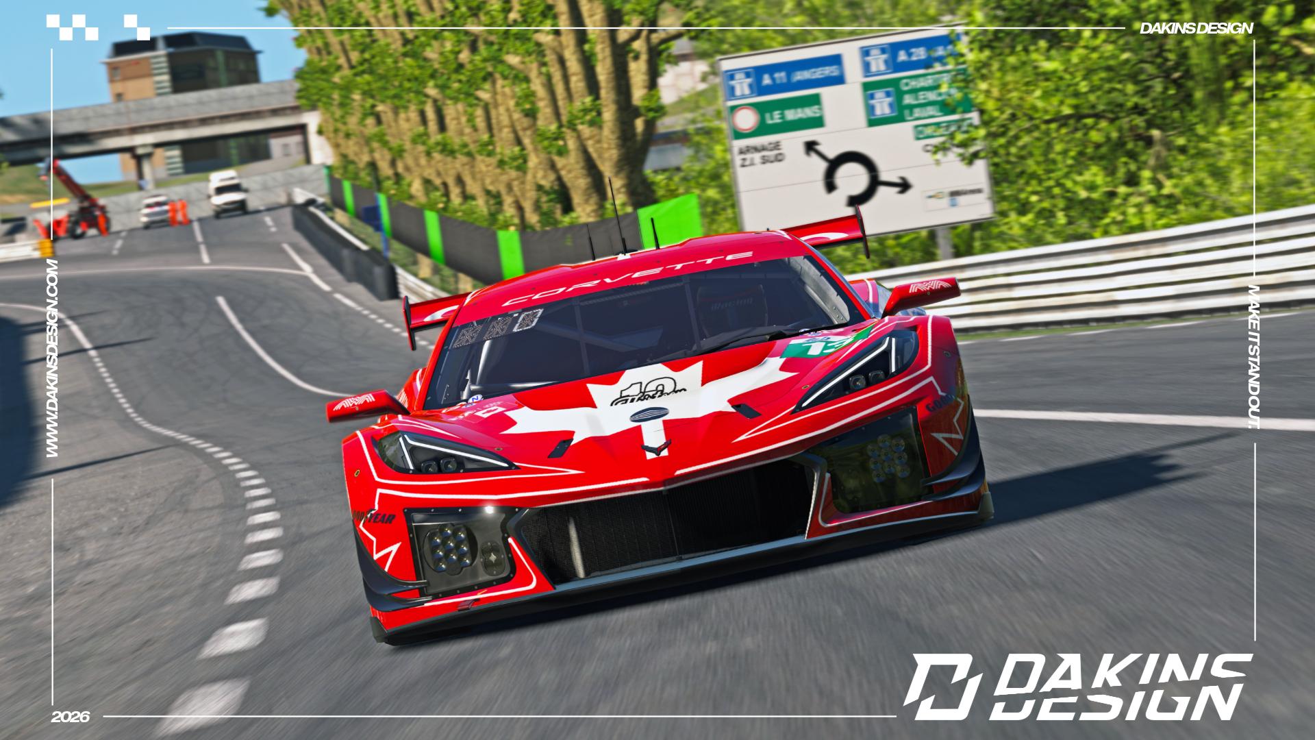 Preview of OFFICIAL 2026 13 Autosport (AWA) x Orlando Corp. Corvette Z06 GT3.R 24H of Le Mans by Jason Dakins