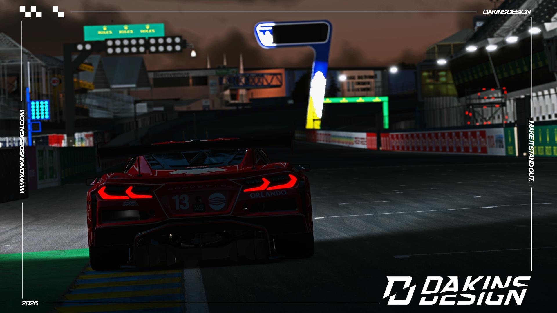Preview of OFFICIAL 2026 13 Autosport (AWA) x Orlando Corp. Corvette Z06 GT3.R 24H of Le Mans by Jason Dakins