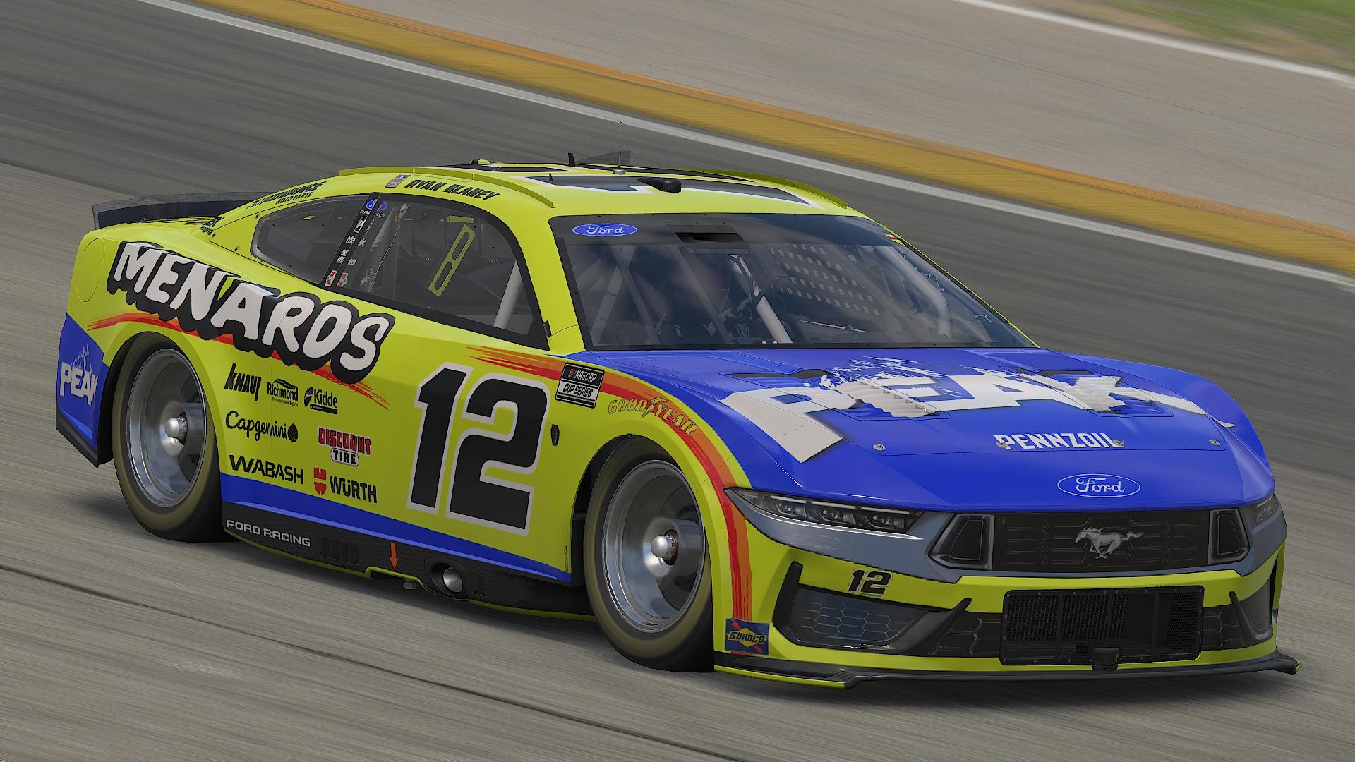Preview of 2026 Ryan Blaney Menards Ford Mustang by David T Cabrera