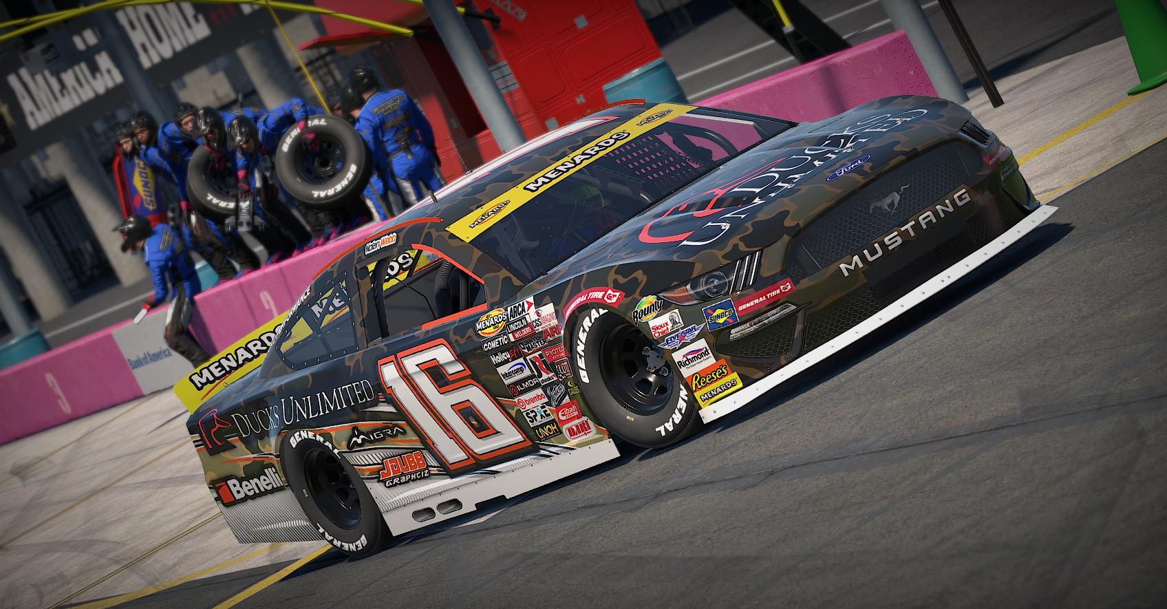 Preview of Nolan Webb / "Duck Camo" ARCA Mustang / #16 by Joshua Wright3
