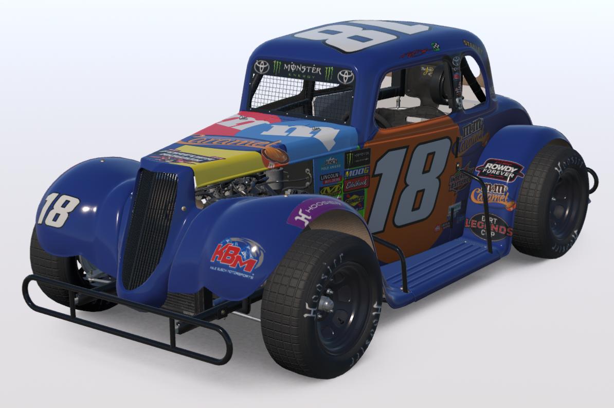 Preview of Kyle Busch Caramel M&Ms Dirt Legend (Win Sticker) (Custom Number) by Logan Martini