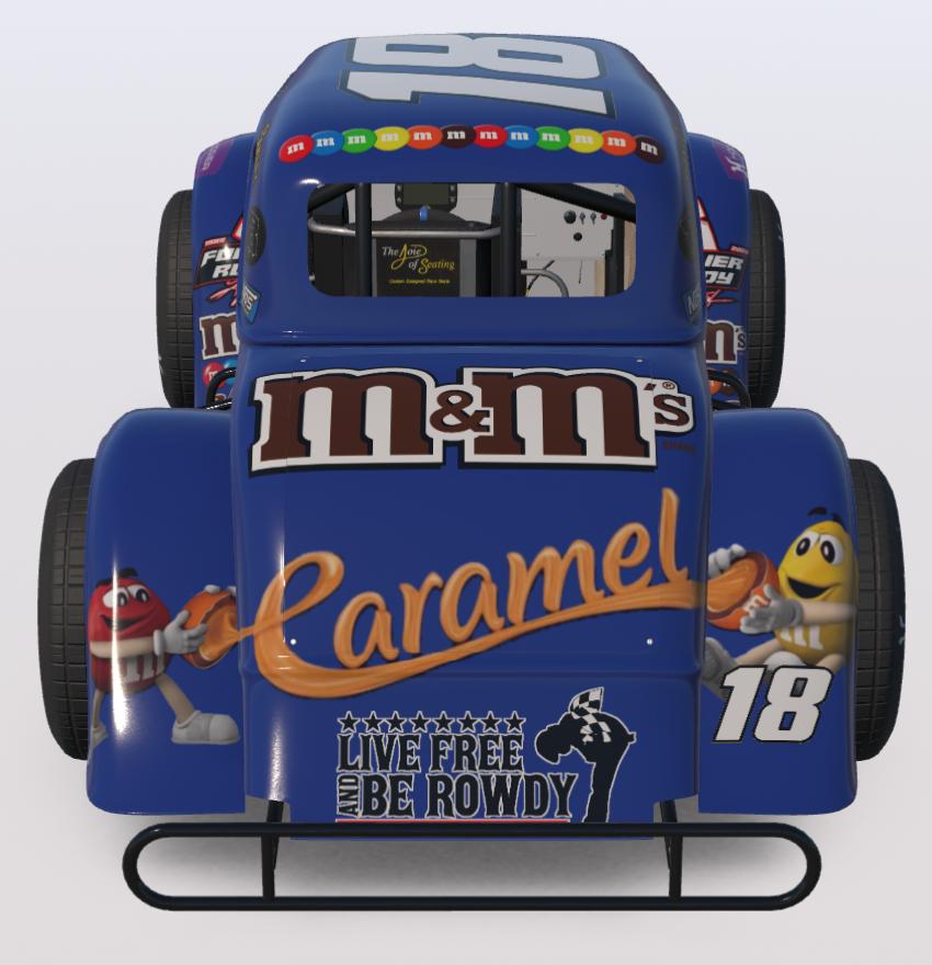 Preview of Kyle Busch Caramel M&Ms Dirt Legend (Win Sticker) (Custom Number) by Logan Martini