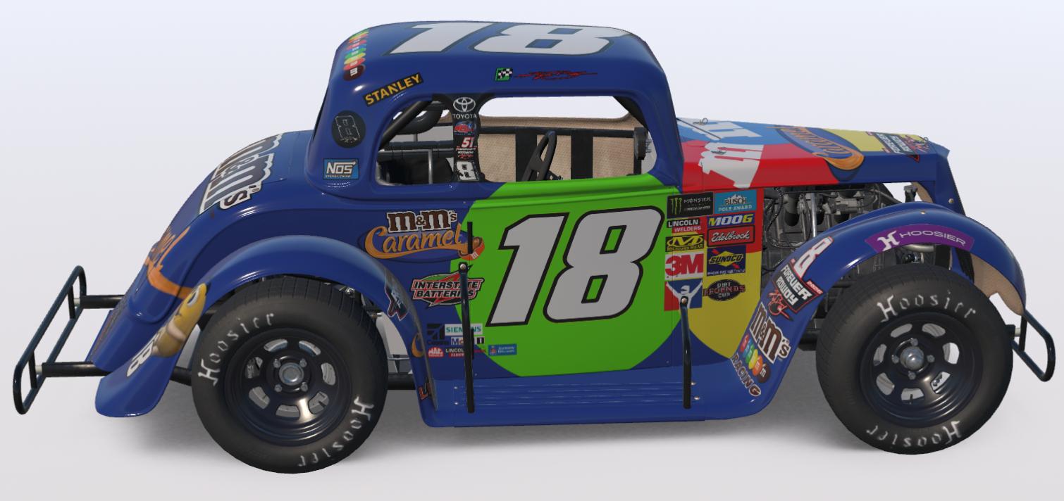 Preview of Kyle Busch Caramel M&Ms Dirt Legend (Win Sticker) (Custom Number) by Logan Martini