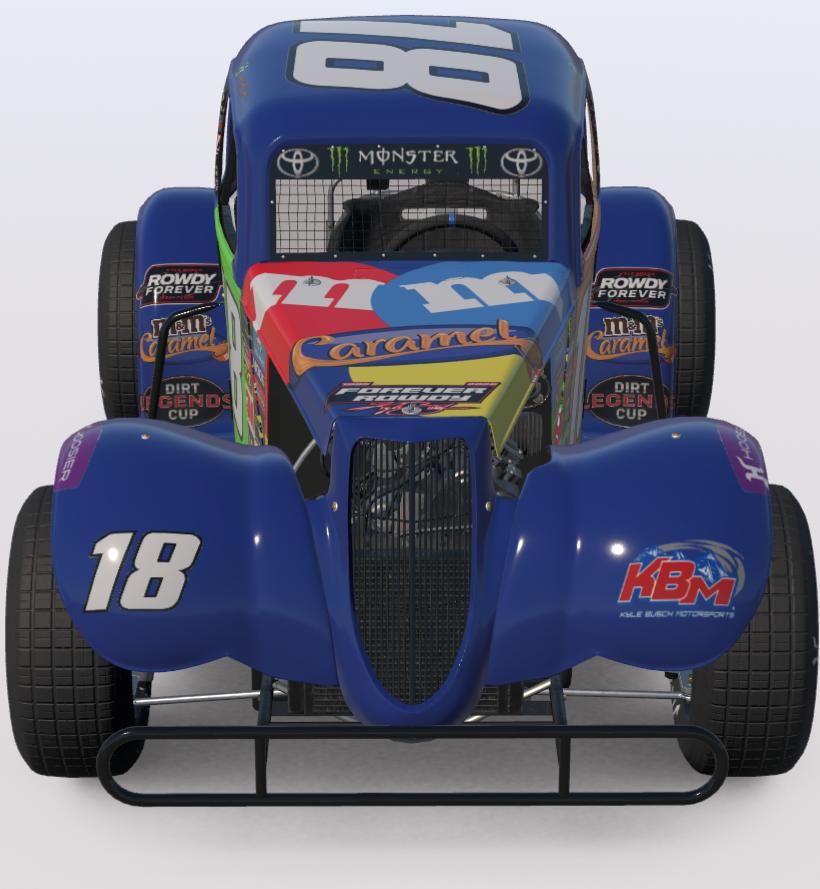 Preview of Kyle Busch Caramel M&Ms Dirt Legend (Win Sticker) (Custom Number) by Logan Martini