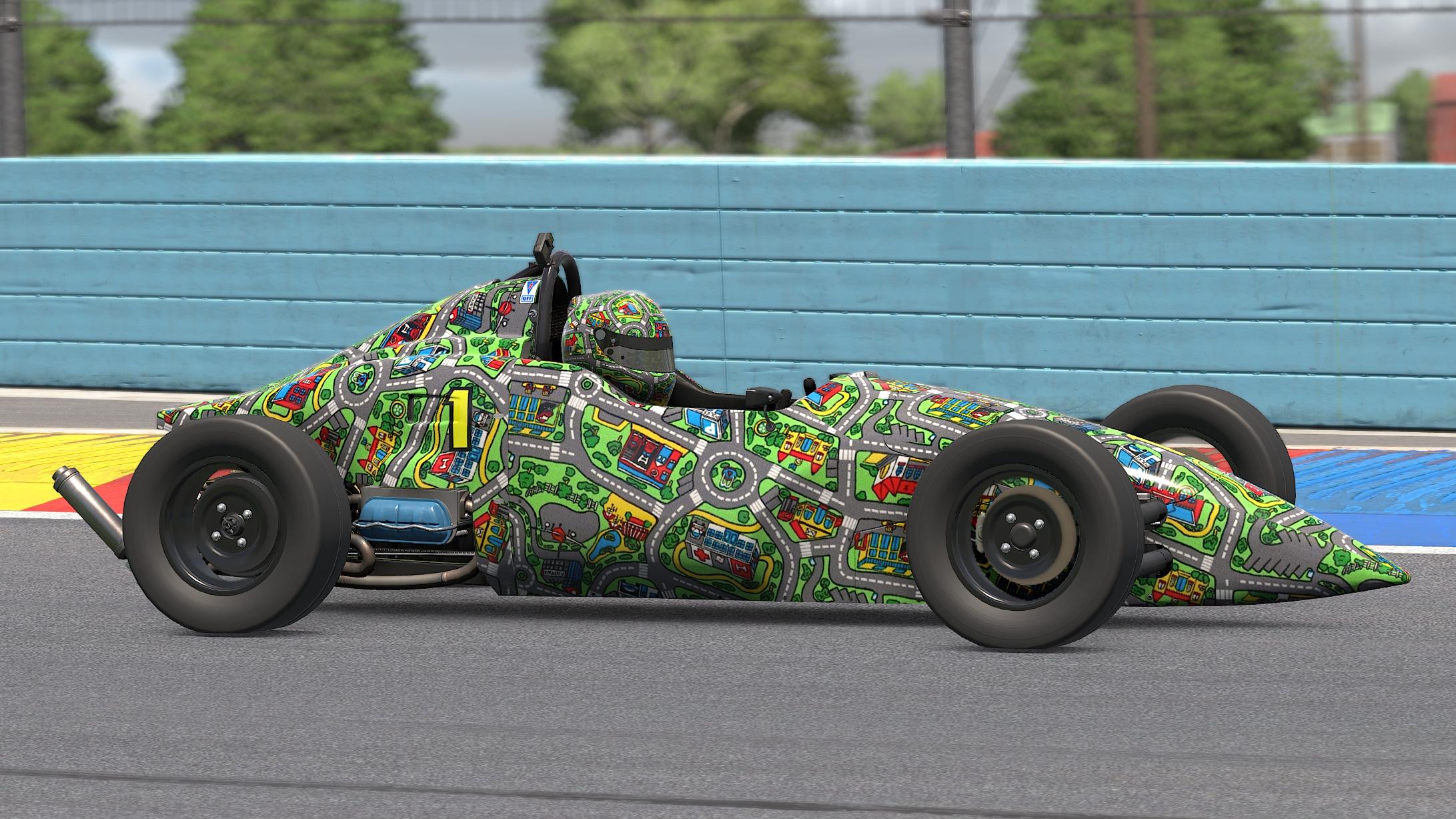 Preview of Car City Rug - Formula Vee - Cutlass by Carson Rowland