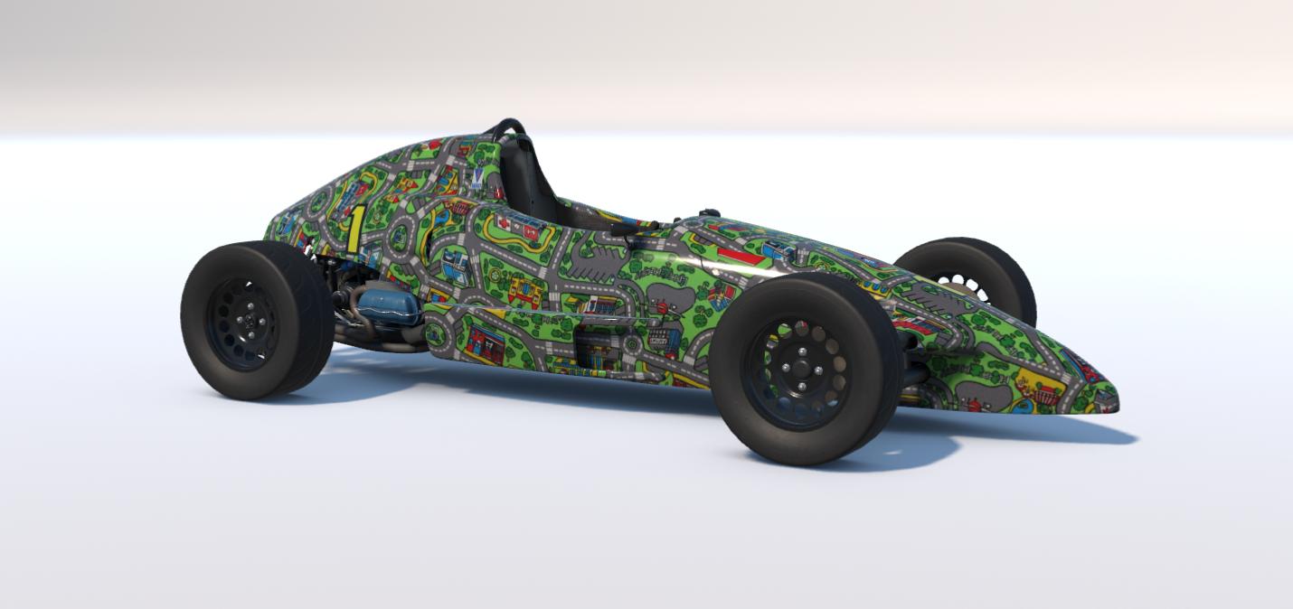Preview of Car City Rug - Formula Vee - Conqueror by Carson Rowland