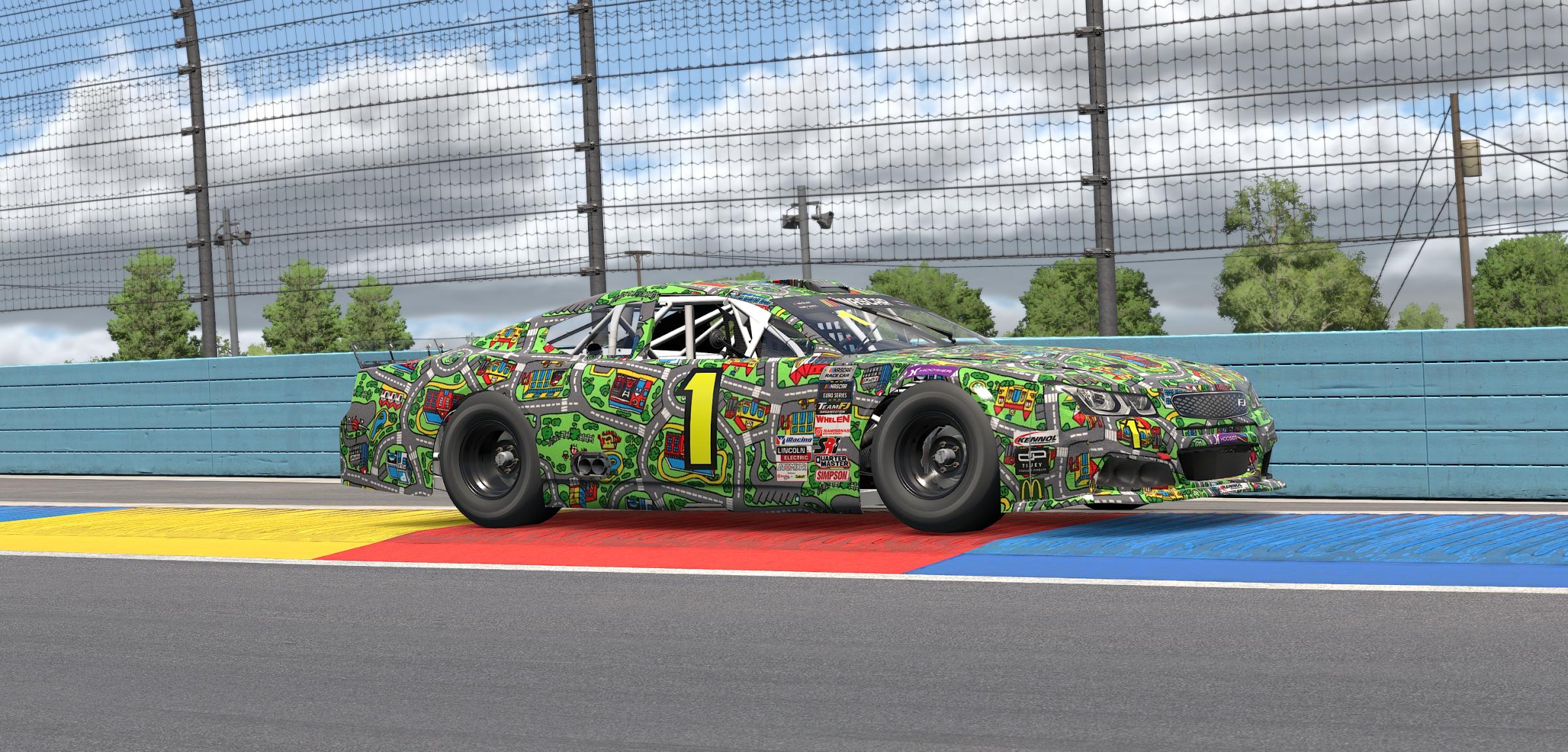 Preview of Car City Rug - Euro NASCAR by Carson Rowland