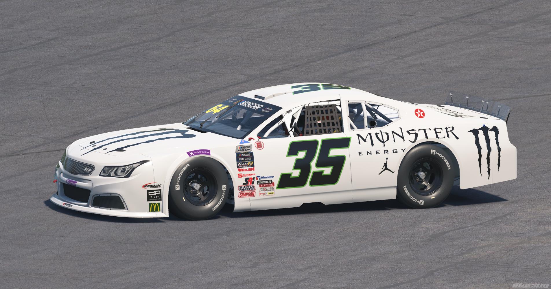 Preview of White Monster Energy Drink EuroNASCAR by Davie Hendricks