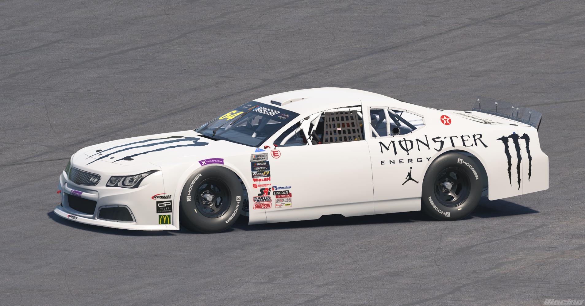 Preview of White Monster Energy Drink EuroNASCAR by Davie Hendricks