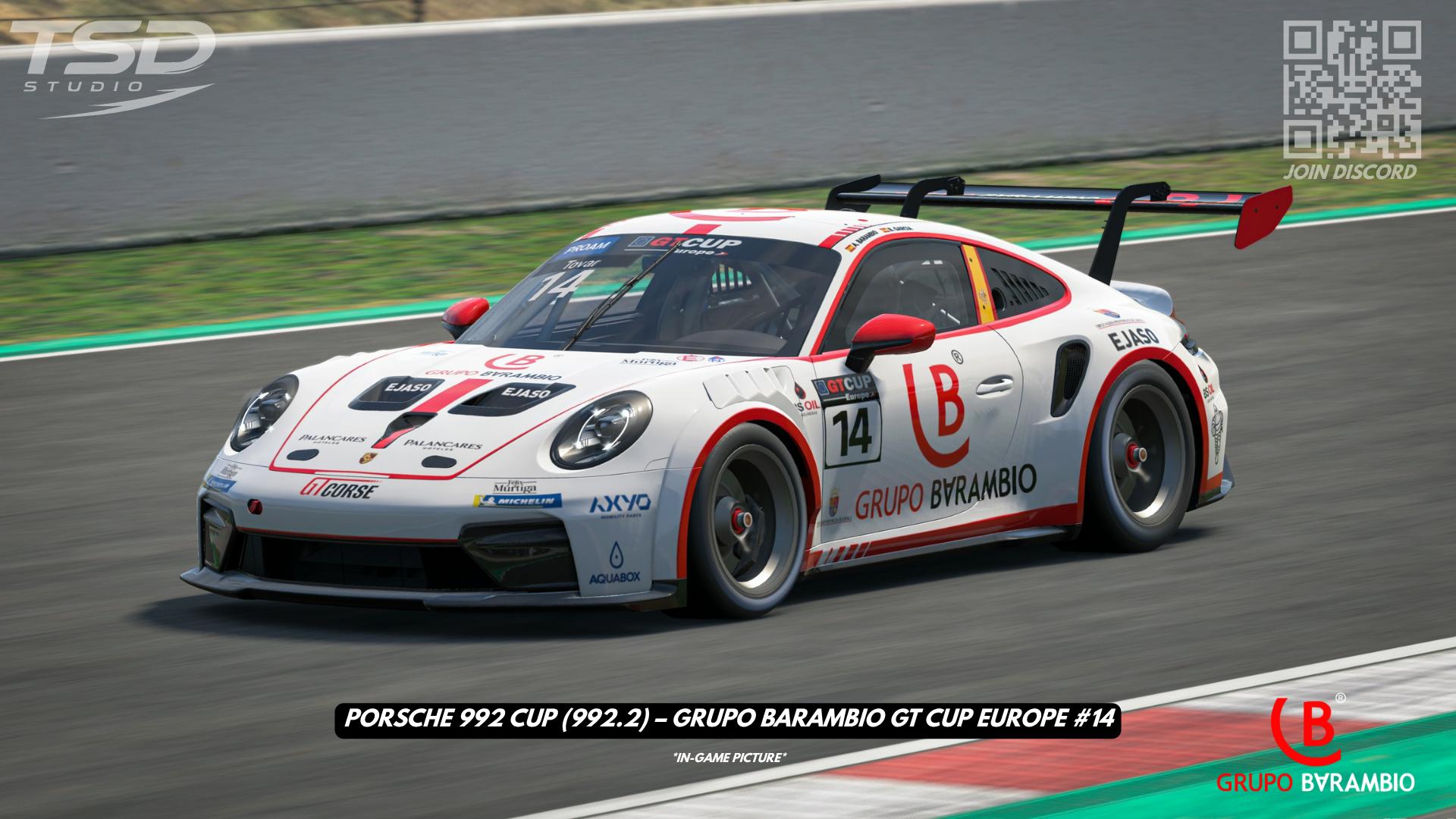Preview of Porsche 992 Cup (992.2) – Grupo Barambio GT Cup Europe #14 by Andres T.