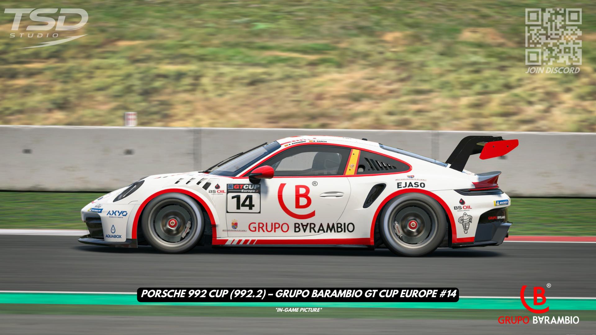 Preview of Porsche 992 Cup (992.2) – Grupo Barambio GT Cup Europe #14 by Andres T.