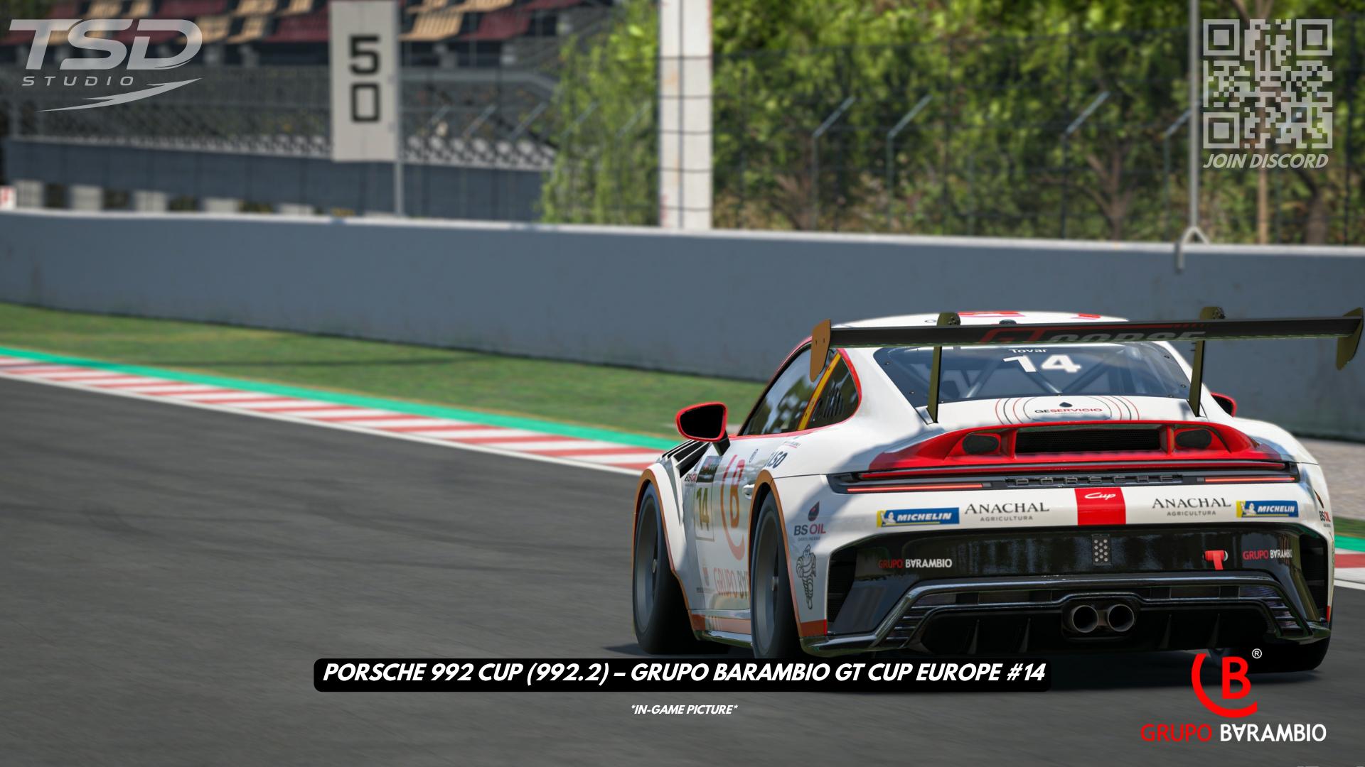 Preview of Porsche 992 Cup (992.2) – Grupo Barambio GT Cup Europe #14 by Andres T.