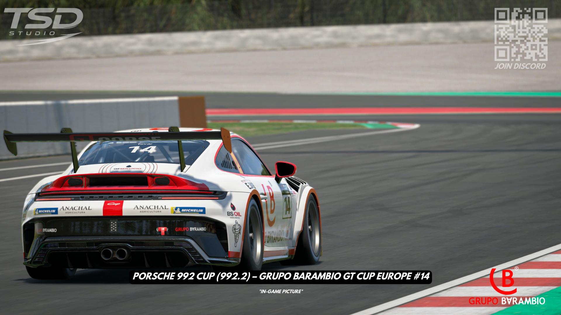 Preview of Porsche 992 Cup (992.2) – Grupo Barambio GT Cup Europe #14 by Andres T.