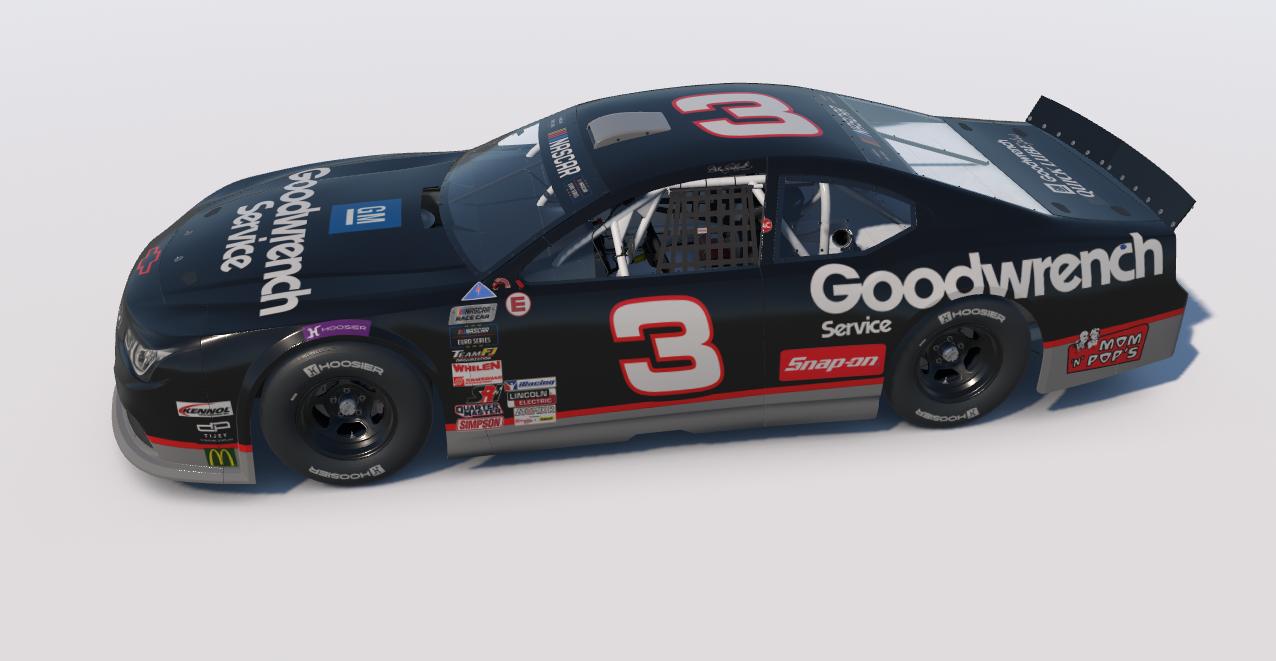 Preview of Dale Earnhardt Euro NASCAR (Sim-Stamped Numbers) by Steve Luvender