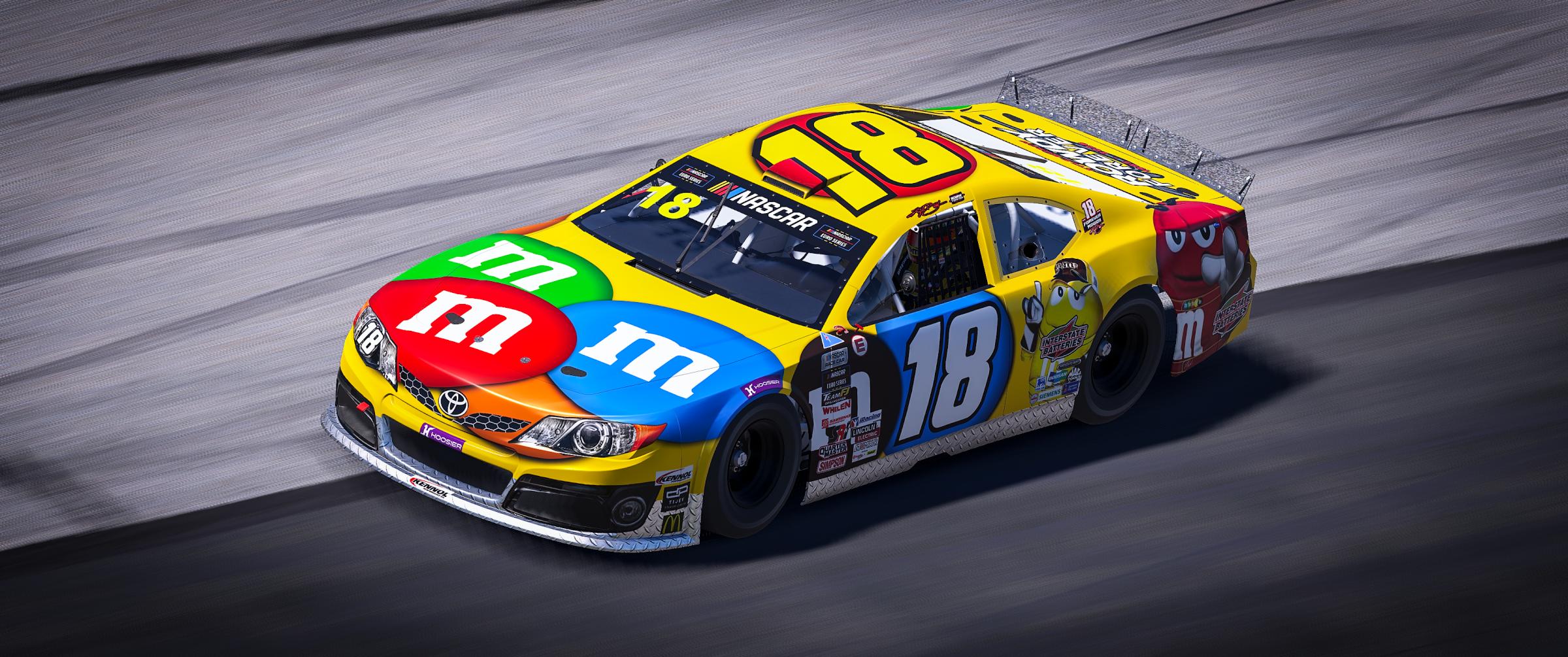 Preview of #18 Kyle Busch 2009 M&Ms Sim Stamp by Noah B.