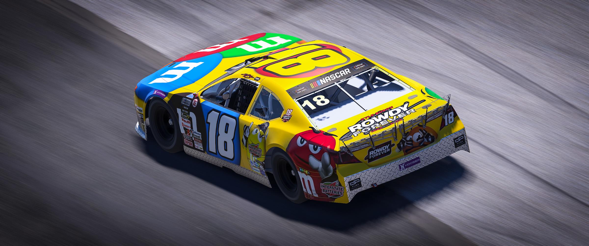Preview of #18 Kyle Busch 2009 M&Ms Sim Stamp by Noah B.