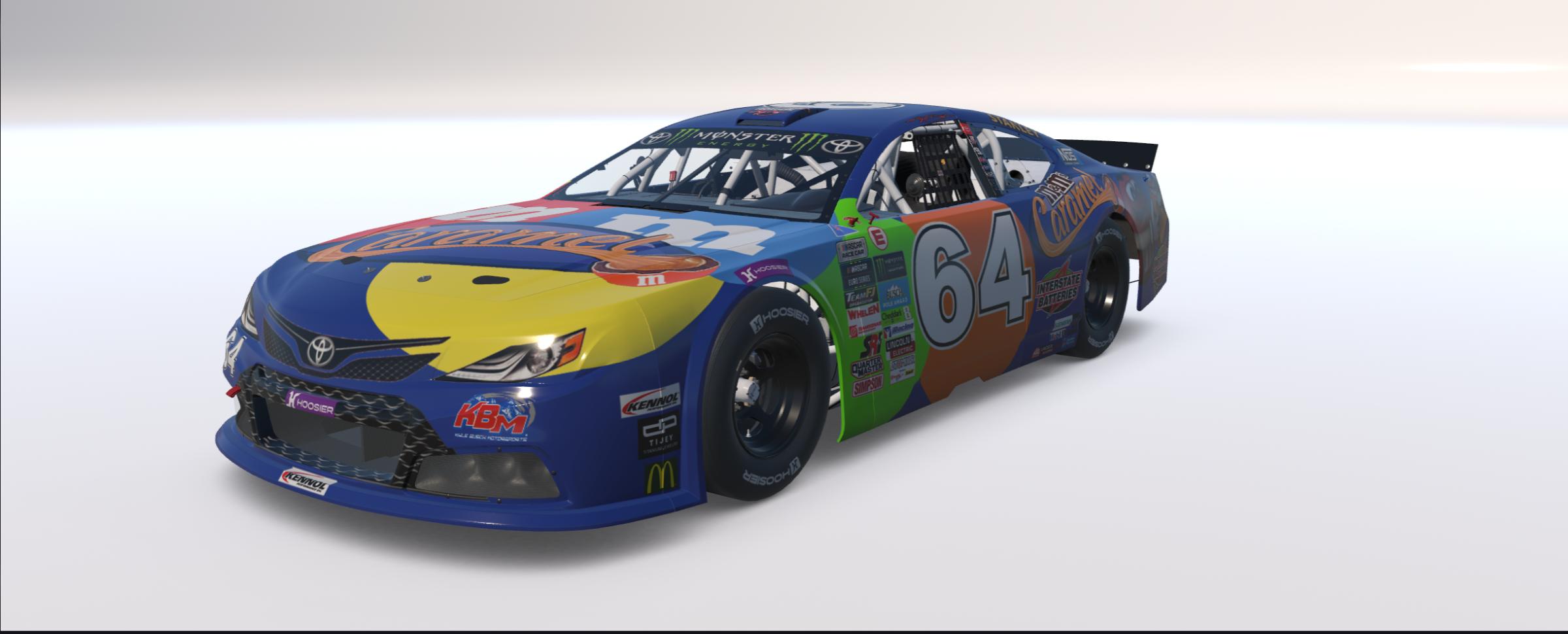 Preview of Kyle Busch Caramel M&Ms Euro NASCAR (Sim Stamped) by Logan Martini