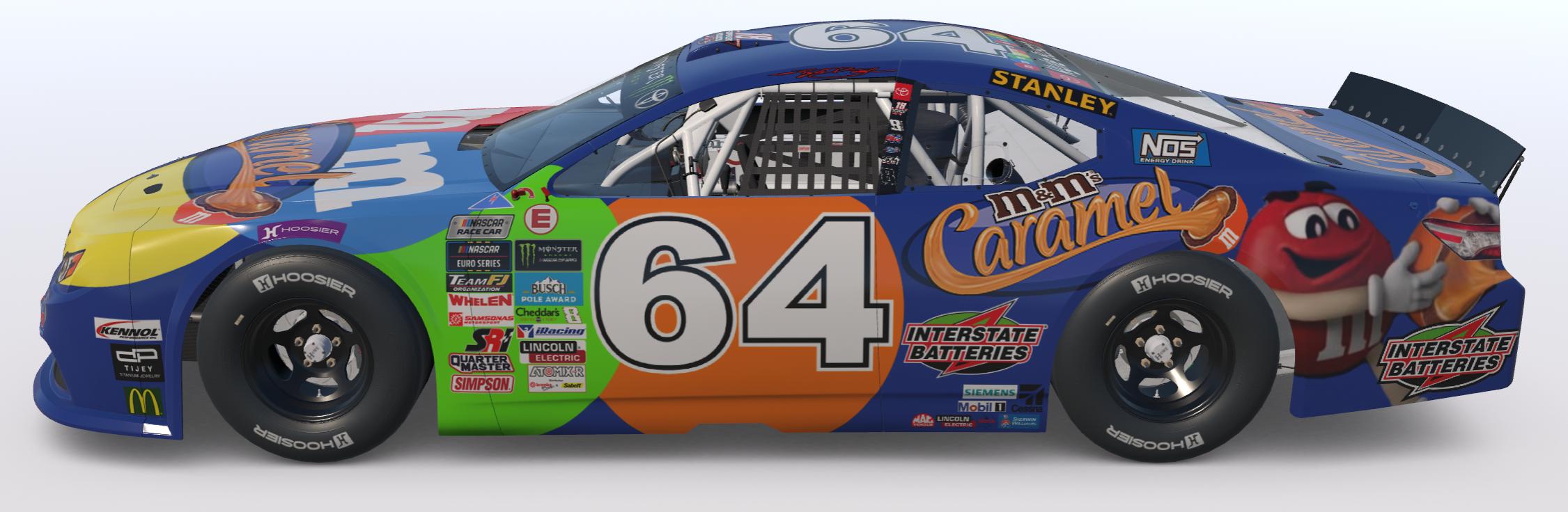 Preview of Kyle Busch Caramel M&Ms Euro NASCAR (Sim Stamped) by Logan Martini