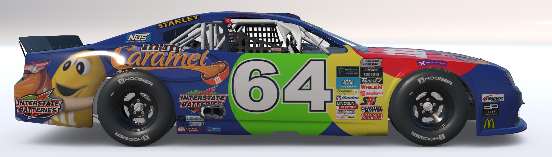 Preview of Kyle Busch Caramel M&Ms Euro NASCAR (Sim Stamped) by Logan Martini