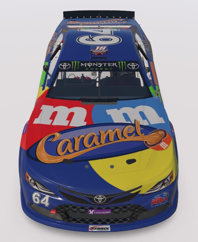 Preview of Kyle Busch Caramel M&Ms Euro NASCAR (Sim Stamped) by Logan Martini